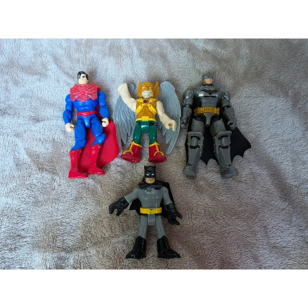 DC Comics Justice League Figure Lot Superman Hawkman Armored Batman Imaginext